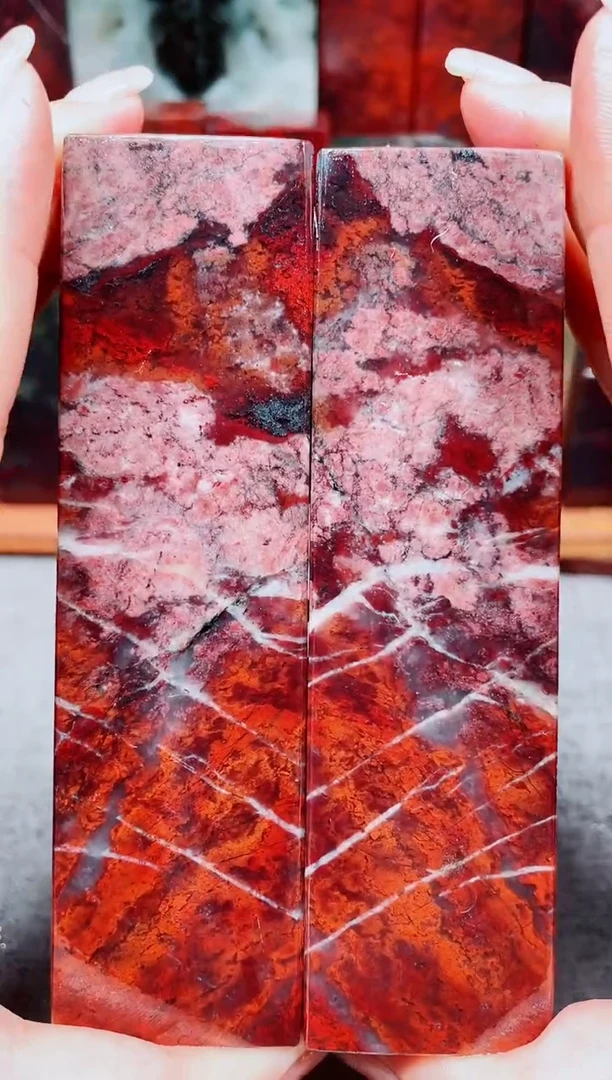 玉桂林鸡血玉素章32