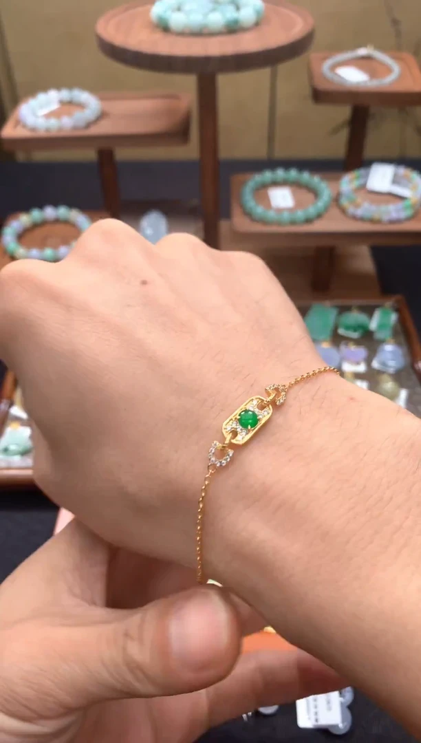 未镶嵌手链翡翠手链