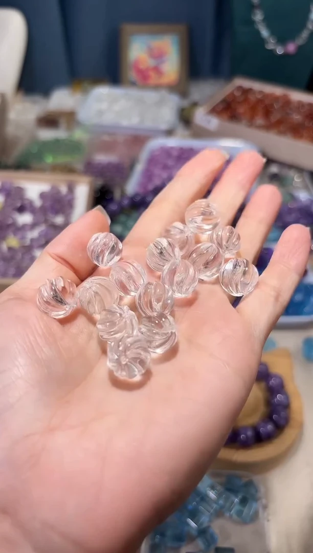 水晶手串未镶嵌不上课扭扭珠宽卡12单颗