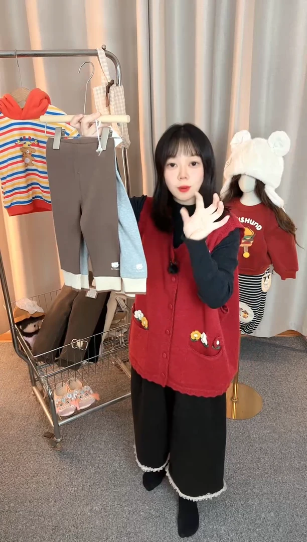 儿童磨毛打底裤100码DD023