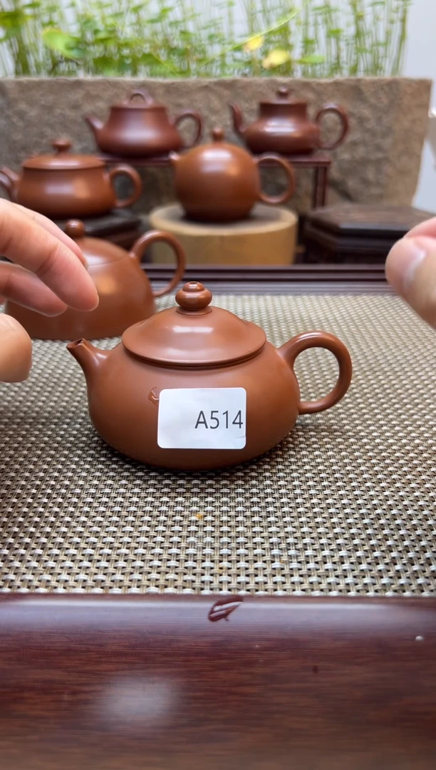 【闪购商品】朱泥茶壶原矿全手工 寒江A514 120cc