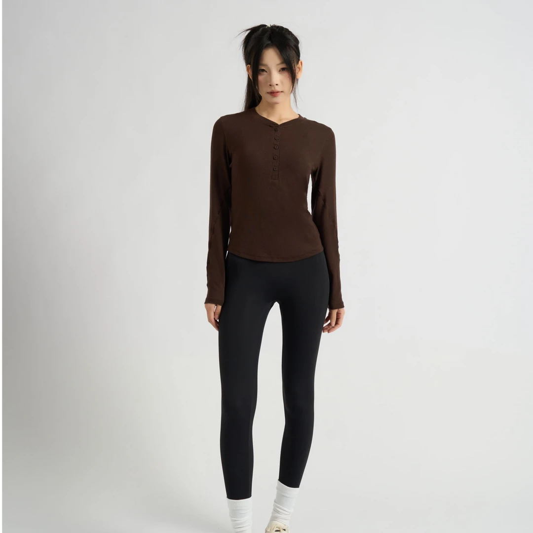 【春亭专属】2025春季新款瑜伽套装长袖柔软舒适亲肤针织莱赛尔塑形