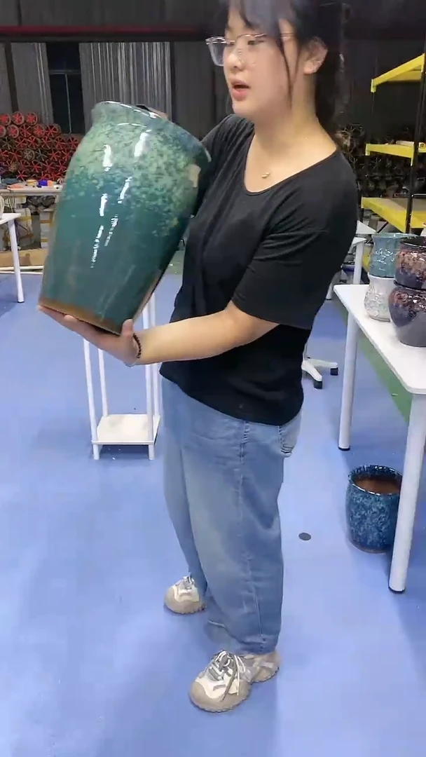 宜兴紫砂粗陶花盆