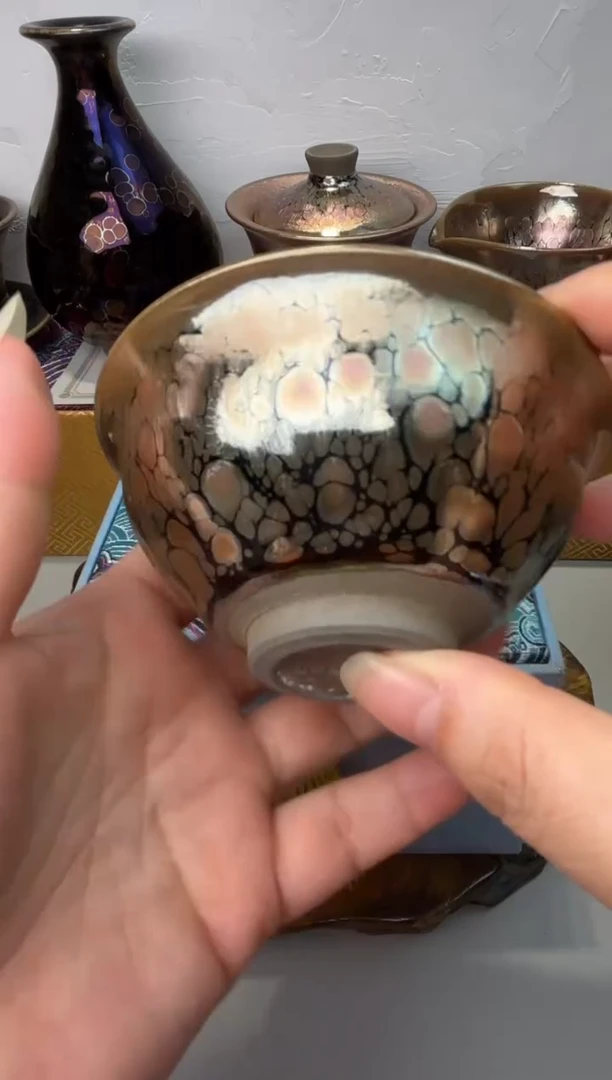 茶盏春申阁福利1只金浮雕官帽