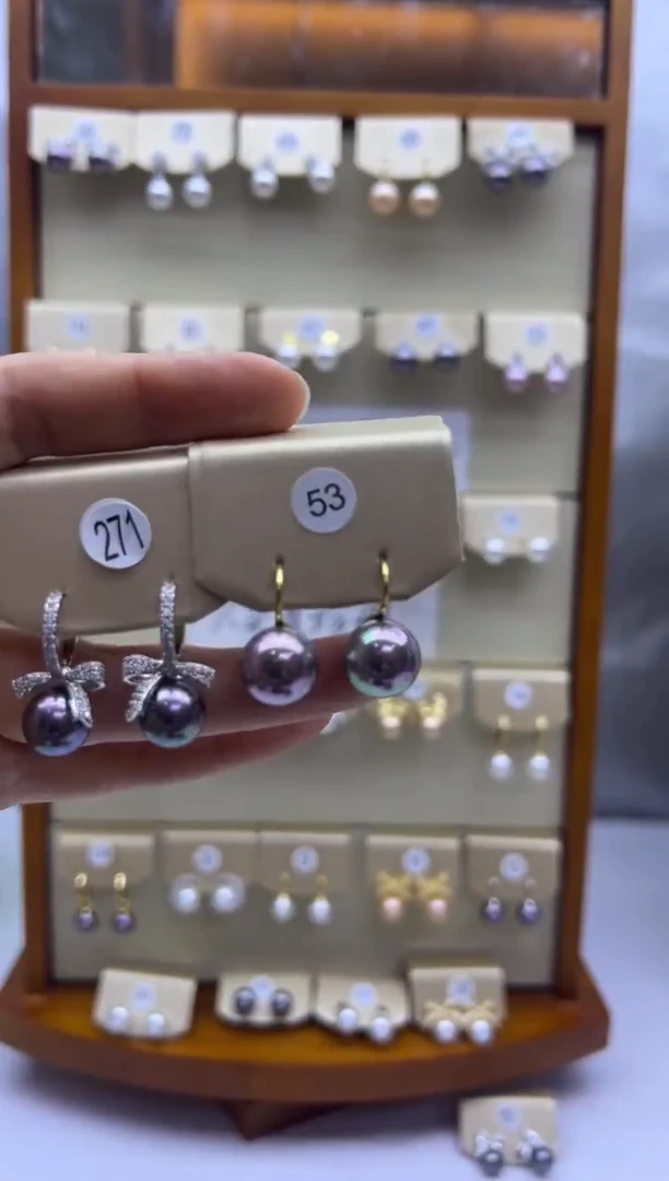 未镶嵌耳饰淡水珍珠271+53