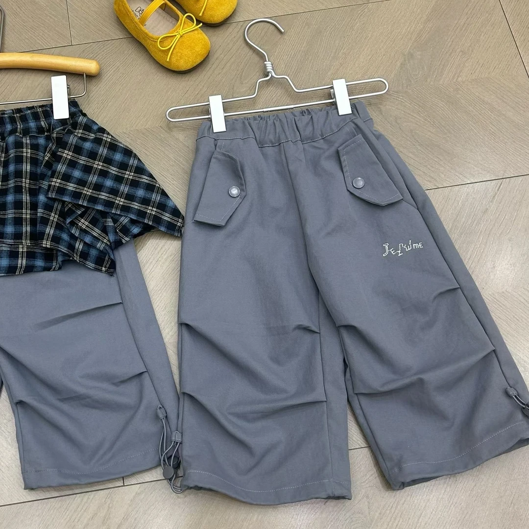 女童韩版三季百搭休闲宽松直筒裤B9