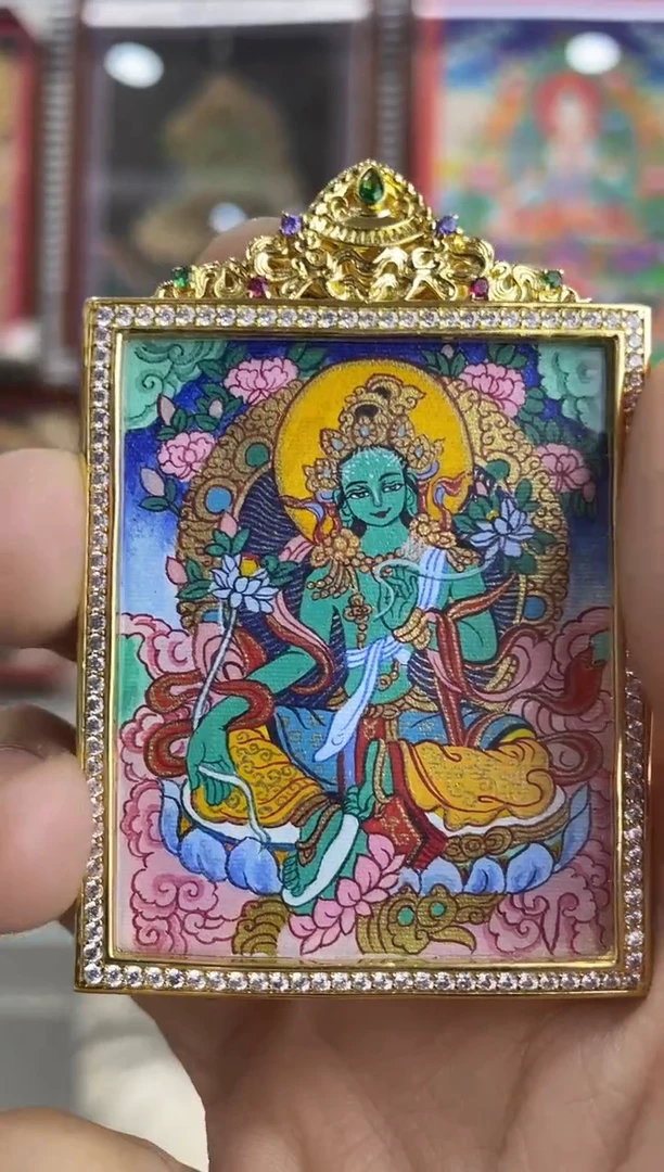 吊坠纯手绘唐卡（非质量问题不退不换）