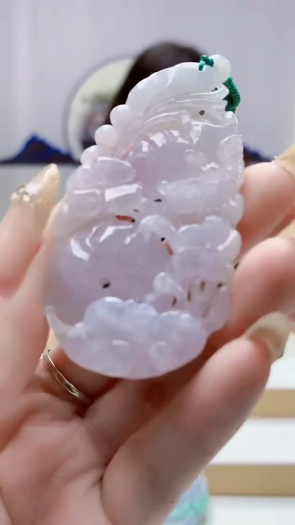 未镶嵌定制翡翠4829DD-毛货挂件37