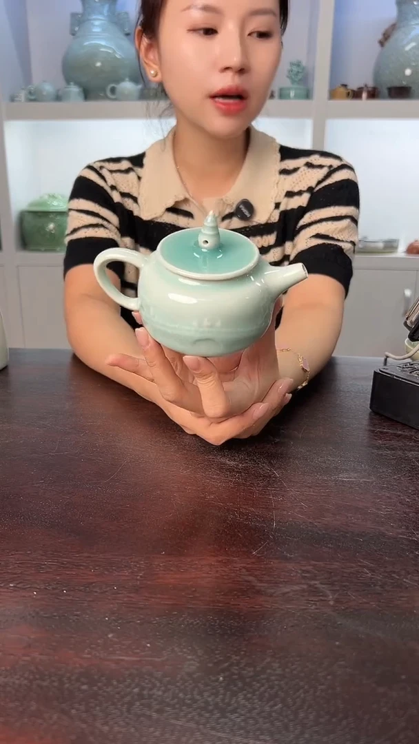 龙泉云间青瓷小米茶器
