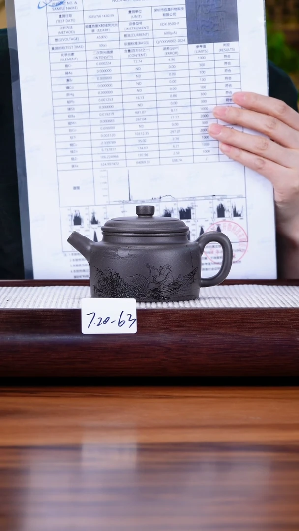 茶壶紫砂7.20-63古法千禧天青 德钟210