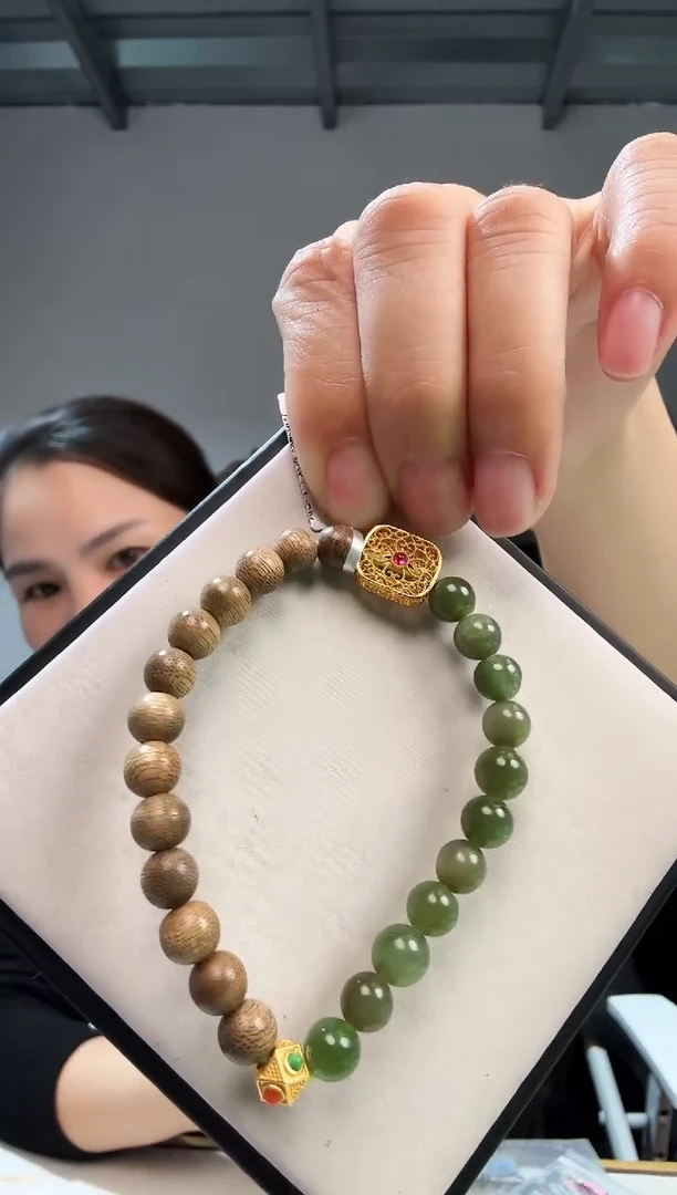 未镶嵌手链和田玉优0441 约7mm