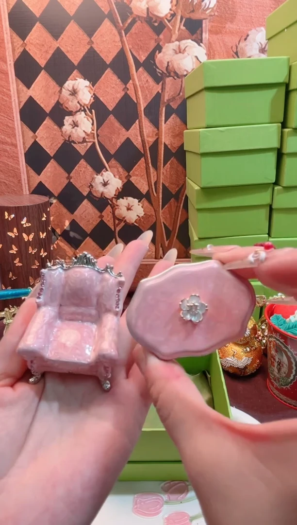 锌合金珐琅首饰盒默认微瑕拆盒不退～