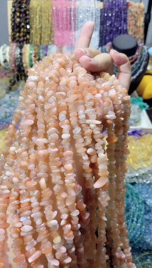 未镶嵌珠宝半成品水晶橙月光