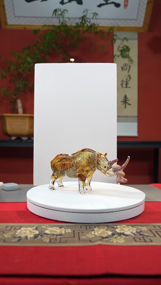 【闪购商品】琉璃手工艺品犀牛