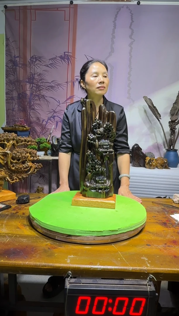 金丝楠十*宝金丝楠木乌木摆件