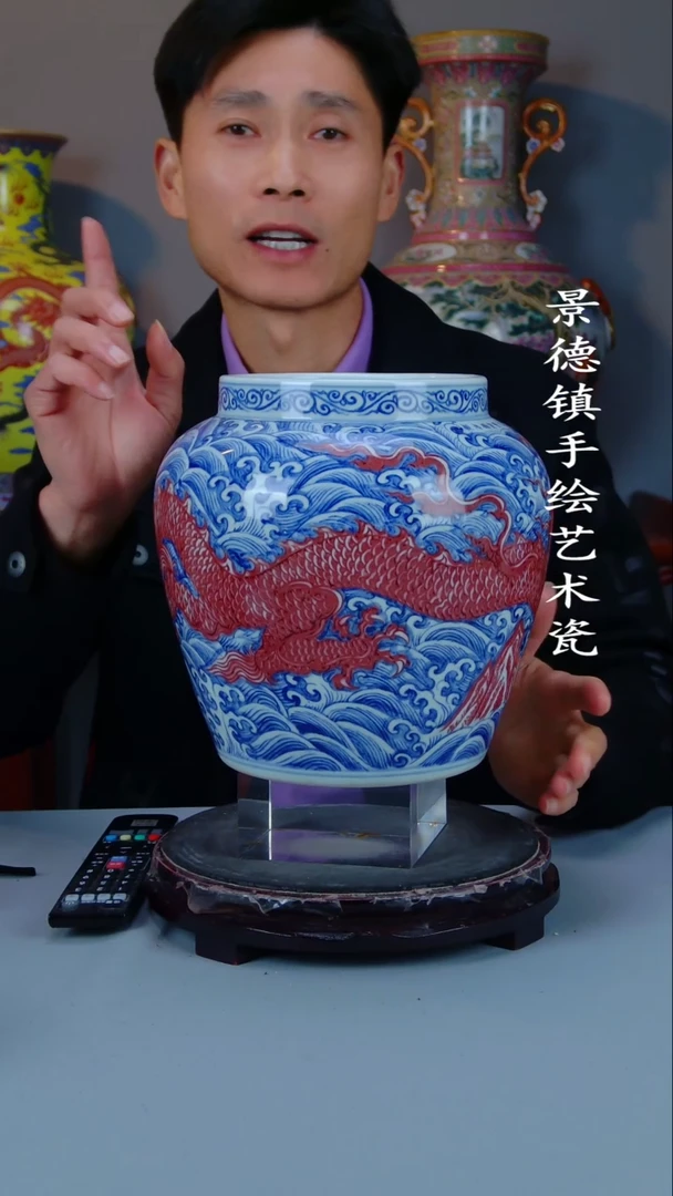 摆件陶瓷景德镇手工手绘陶瓷摆件52