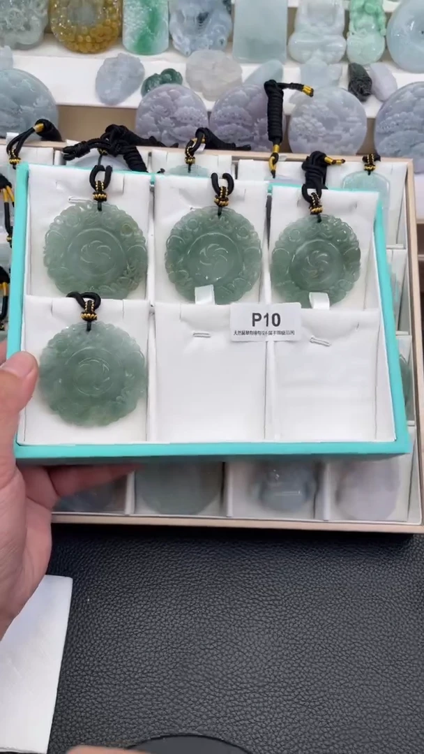 颈饰未镶嵌翡翠天然缅甸翡翠A货多样性发一时来运转P10