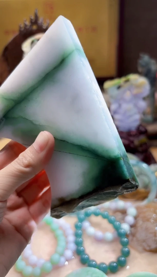 未镶嵌挂件翡翠A货柠优5927