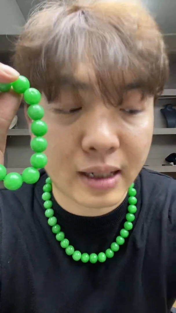 未镶嵌手串翡翠高端时尚14mm手串