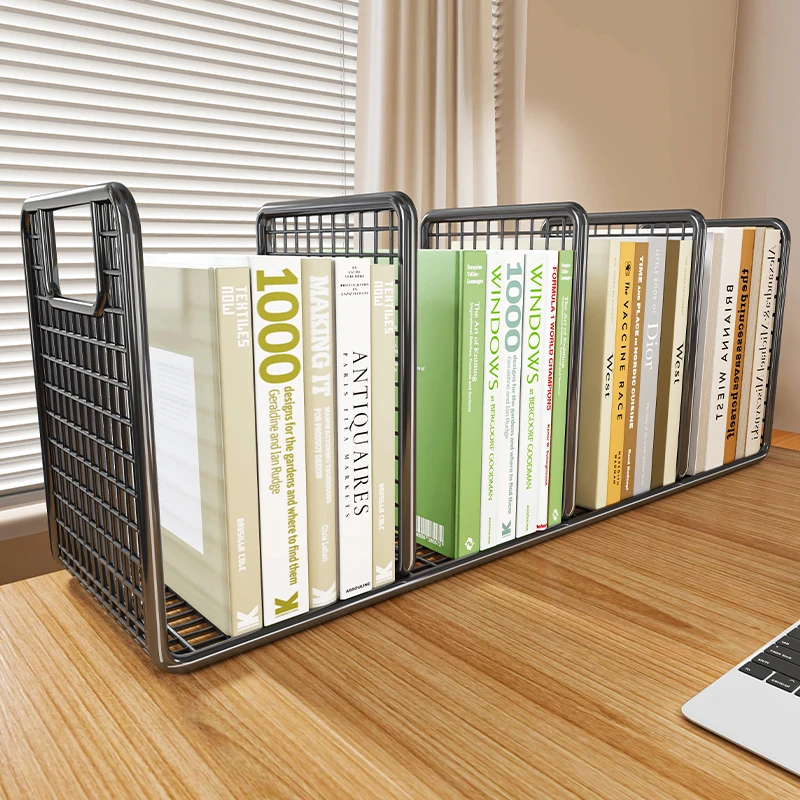 书架书立文件架立式多格文件框办公室桌面挡架档案书本分层收纳架