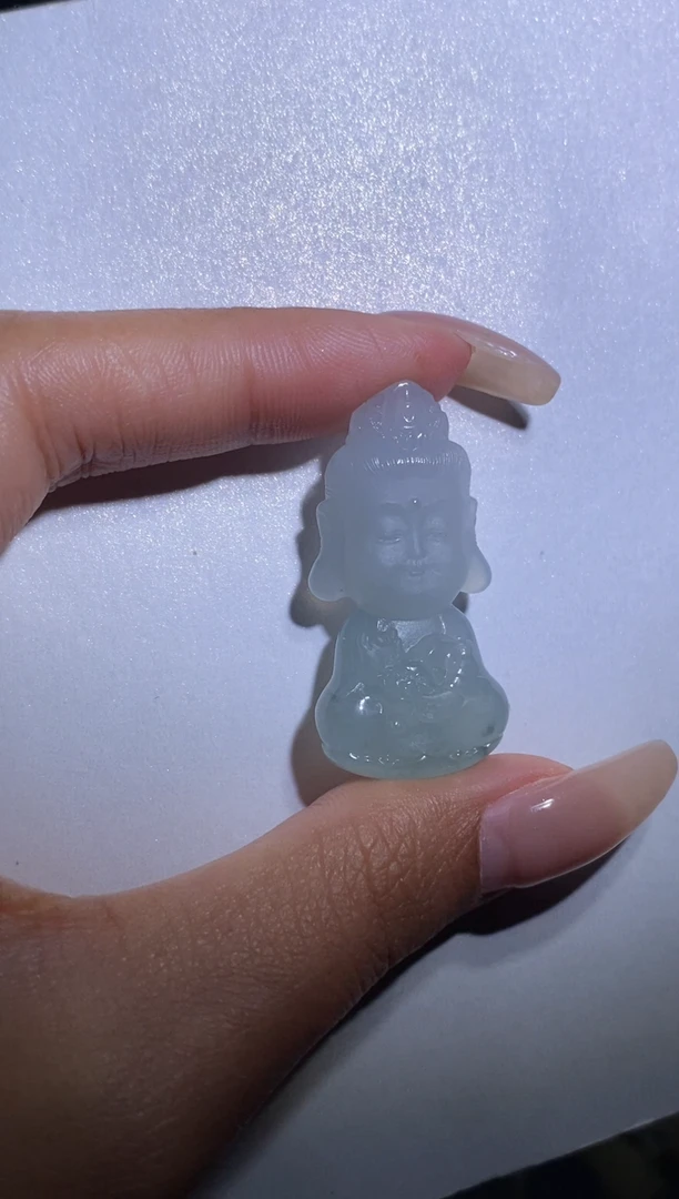 颈饰未镶嵌翡翠爱***式普贤宝宝佛