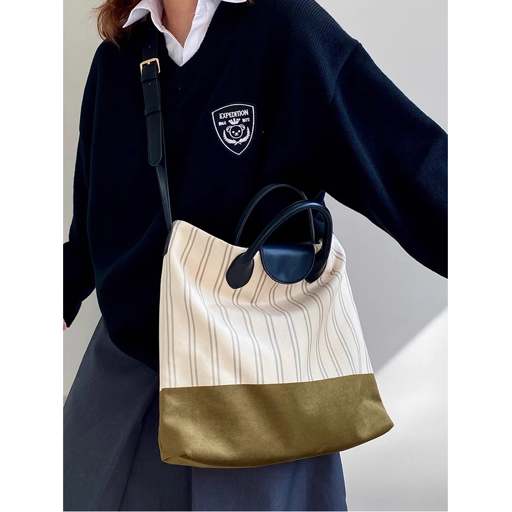 178小众设计新款女包慵懒风通勤单肩托特包大容量斜挎包