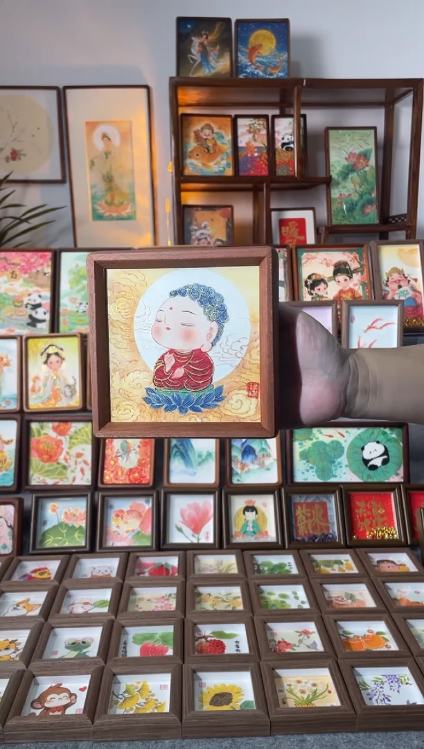 【闪购商品】国画【小如来】纯手绘国画摆台
