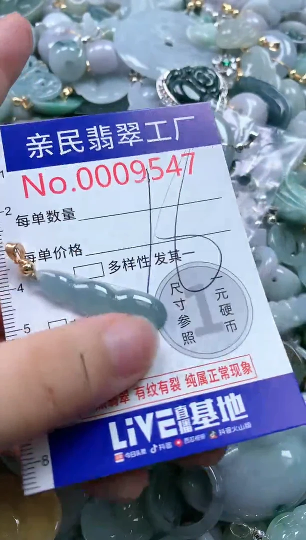 翡翠未镶嵌吊坠(不含链)9547