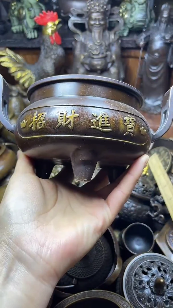 闪购链接，点击下单，有运费险，铜摆件