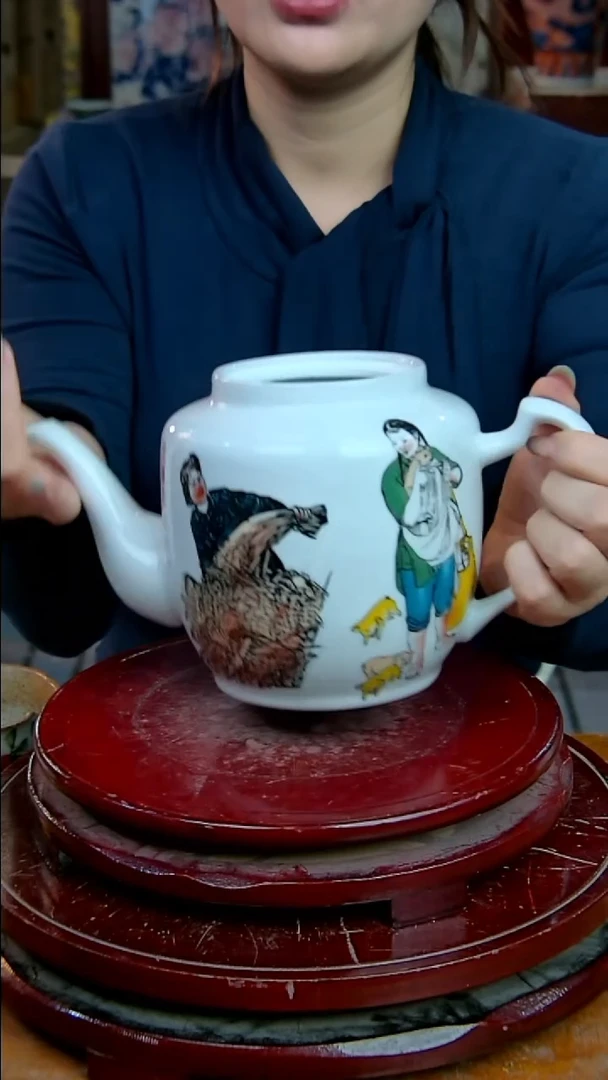 摆件陶景德镇陶瓷摆件发展大茶壶