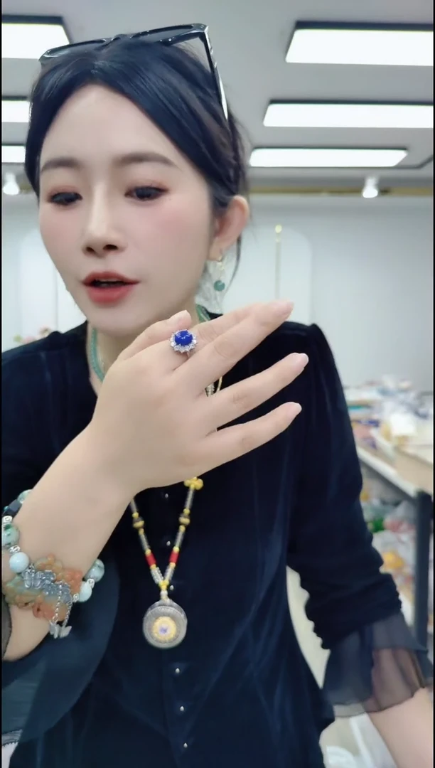 青金石合金戒指1358青金石戒指
