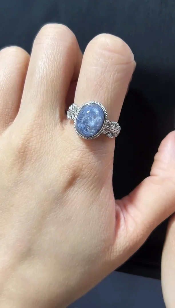 【闪购商品】水晶戒指银S925镶嵌发一（22）