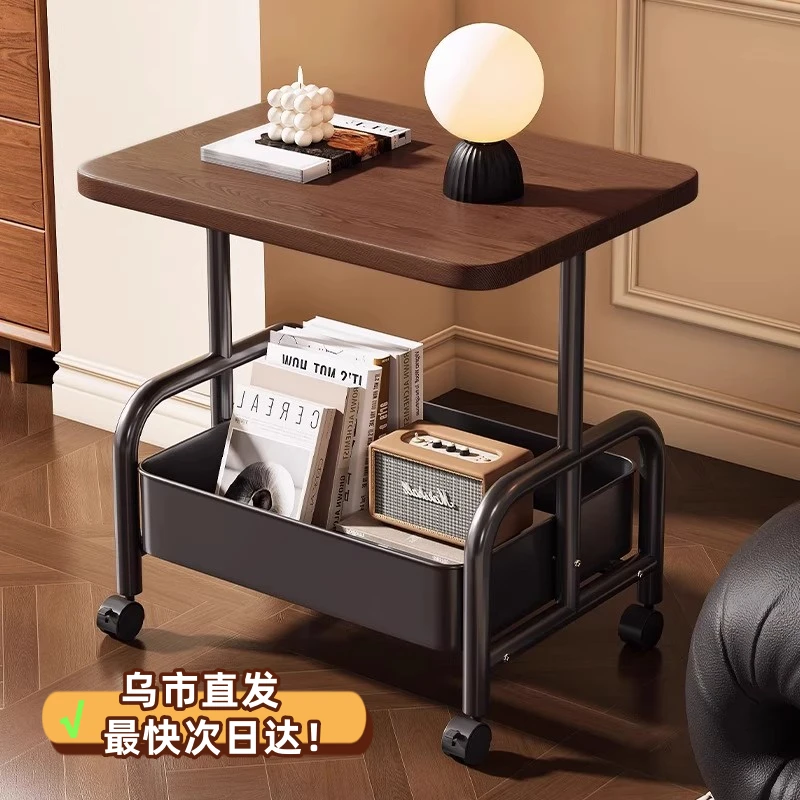 新疆包邮哥边几中古风小推车客厅家用移动沙发边几床头柜小桌子