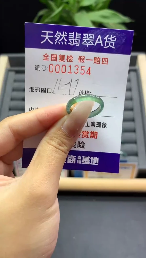 未镶嵌戒指翡翠天然  1354