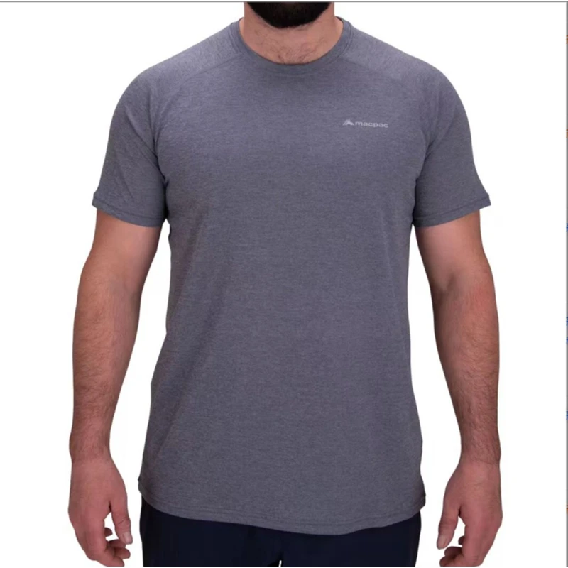 新西兰户外运动短袖夏季男士银离子半袖抗菌除臭UPF50+运动T恤