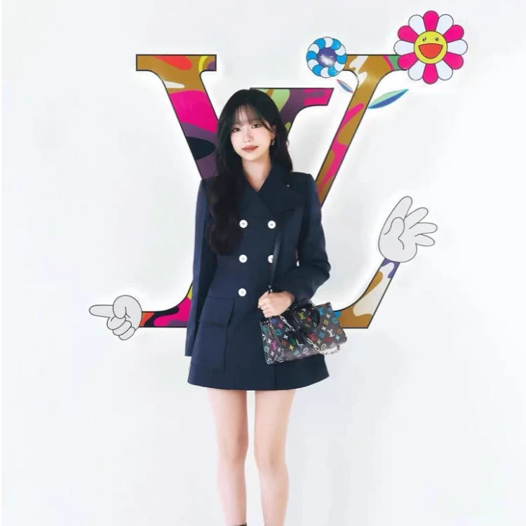 99新 LouisVuitton/路易威登 LV蓝色双排扣外套36码09983