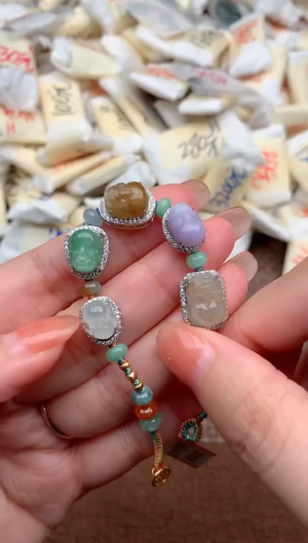 银S925镶嵌挂件翡翠圈口14-18自行备注 默认发16