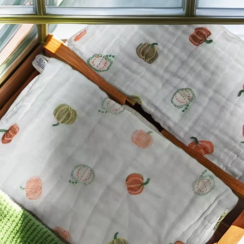 【2条装】纱布方巾6层a类纯棉超柔吸水洗澡75*35cm