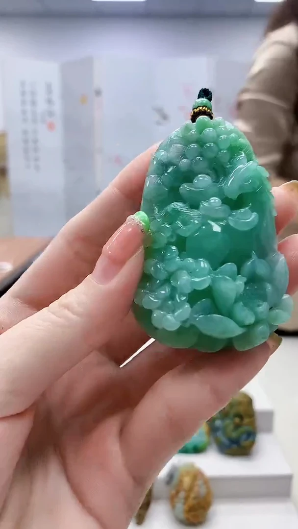 未镶嵌定制翡翠&****理4829ry-毛货挂件