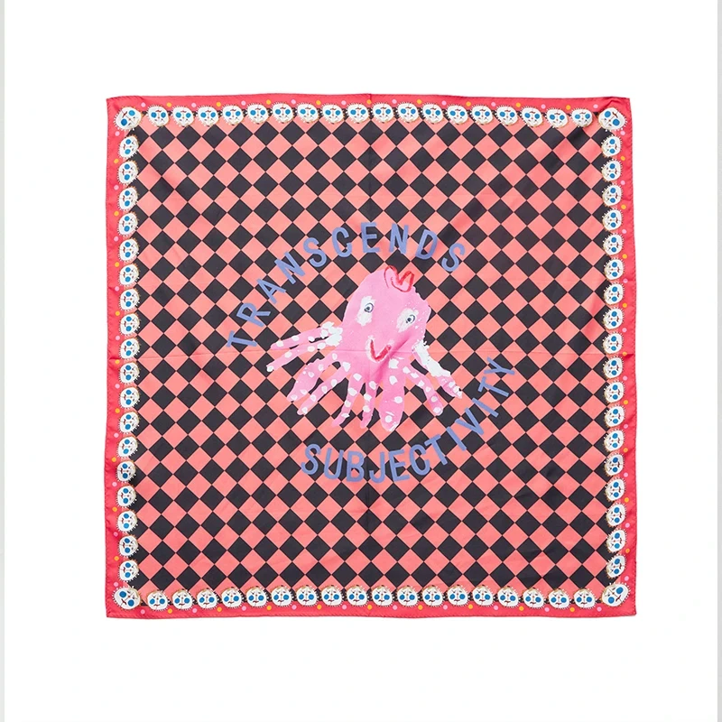 AMASS/阿玛施新款柔软时尚通勤小方巾配饰百搭桑蚕丝丝巾-5800006