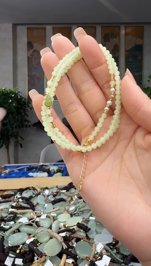 颈饰未镶嵌和田玉拍一发一多样性发货