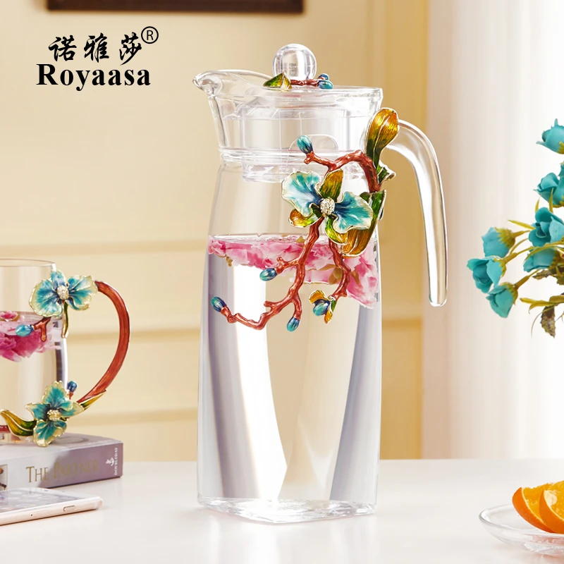 加厚冷水壶凉水壶大容量家用冰水壶果茶壶茶水杯耐热创意冷水壶