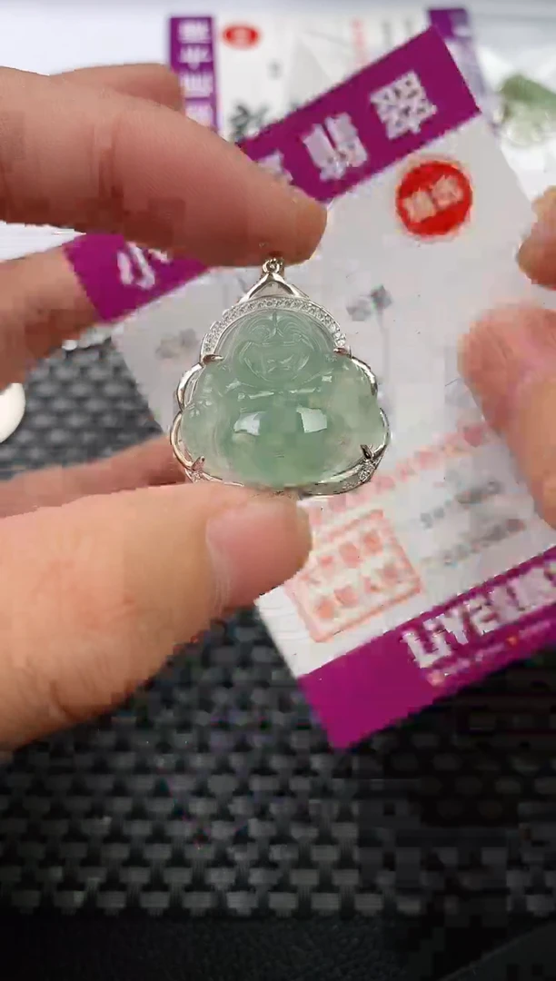 翡翠银S925镶嵌颈饰·