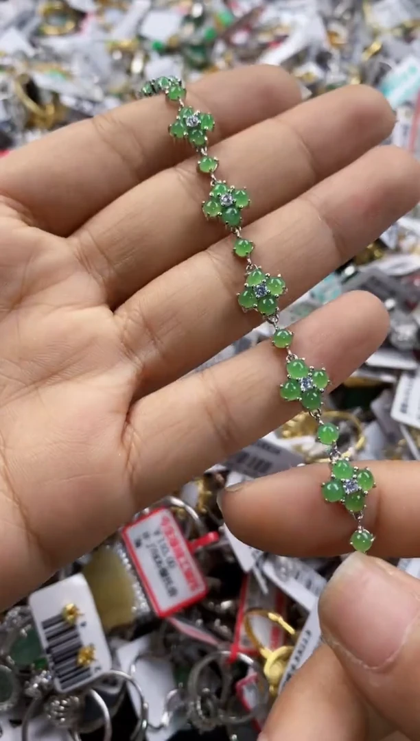 银S925镶嵌戒指翡翠2222-----2