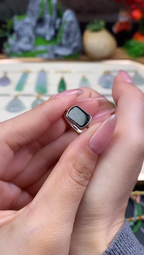 未镶嵌戒指翡翠马鞍戒指@@CMT0887