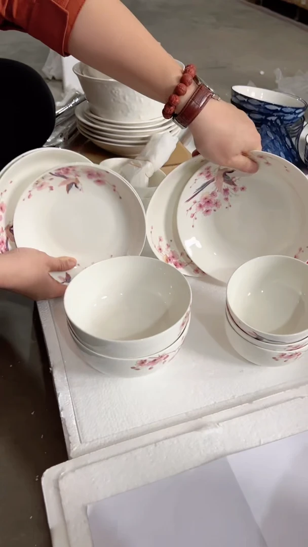 【闪购商品】D佳佰20头套装餐具（鸾翔凤集）