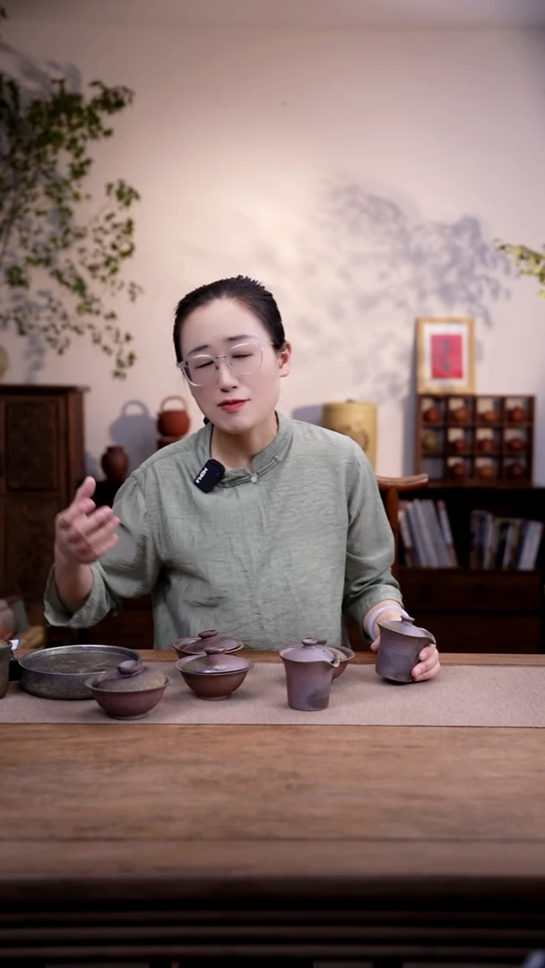 茶壶紫砂柴烧高盖碗紫泥瑕疵