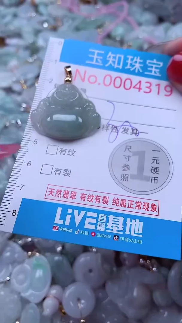吊坠(不含链)未镶嵌翡翠4319