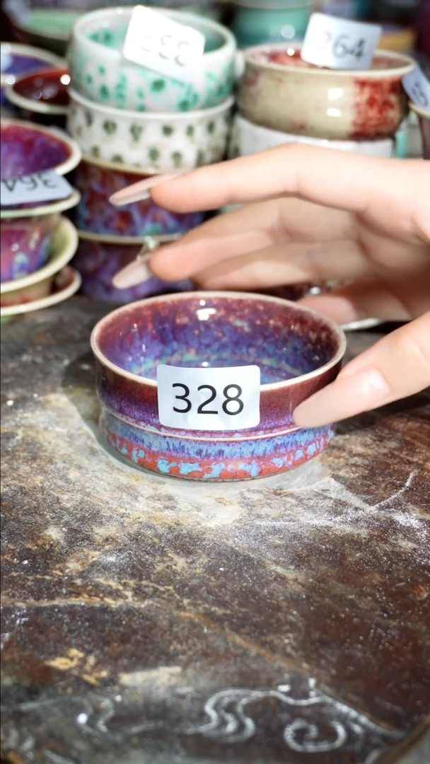 摆件精品窑变钧瓷茶器