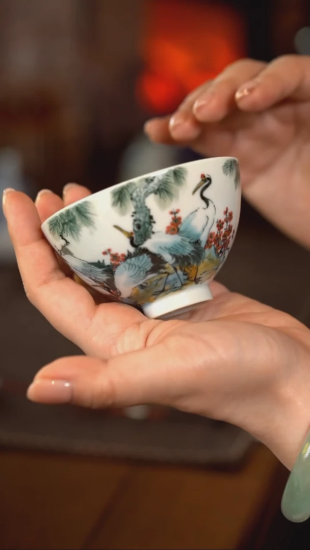 【闪购商品】正春堂·古法柴窑   六鹤同春